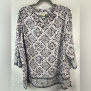 Cynthia Rowley purple tunic, light weight and lovely! Size 1X